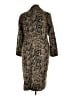 Avec Les Filles 100% Polyester Animal Print Brown Coat Size XL - photo 2