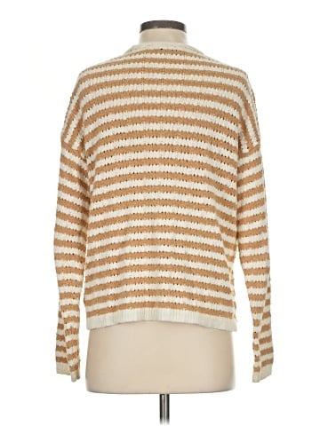 Madewell Open-Stitch Cardigan Sweater in Stripe (view 2)