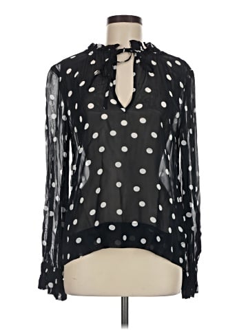 Ganni Long Sleeve Blouse (view 1)