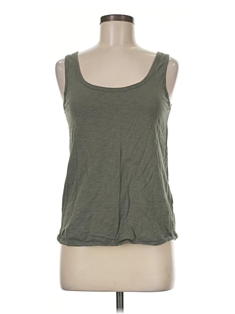 Pre-owned Outerknown Tank Top Green Strapless Neckline Tops