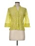 Ruby Rd. Green Yellow 3/4 Sleeve Button-Down Shirt Size 6 Petite - photo 1