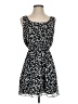 BCBGeneration 100% Polyester Print Black Casual Dress Size XS - photo 1