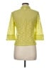 Ruby Rd. Green Yellow 3/4 Sleeve Button-Down Shirt Size 6 Petite - photo 2