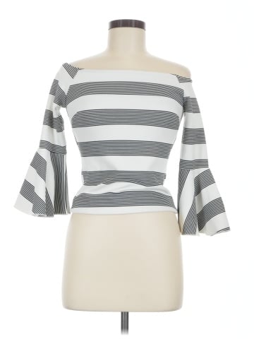 Line & Dot 3/4 Sleeve Top (view 1)