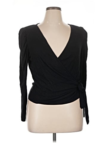 Aqua Long Sleeve Top (view 1)