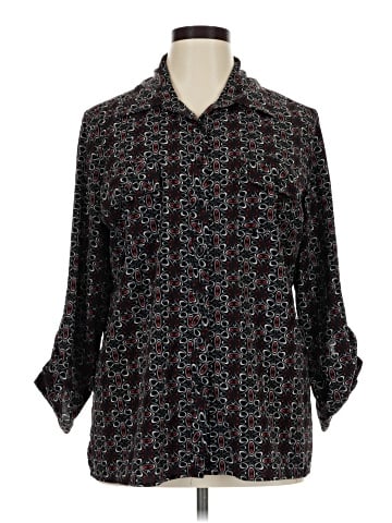 Notations 3/4 Sleeve Blouse (view 1)