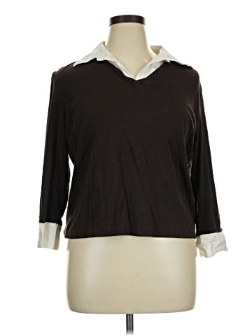 Karen Scott 3/4 Sleeve Top (view 1)