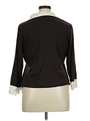 Karen Scott 3/4 Sleeve Top (view 2)