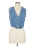 Zara Blue Denim Vest Size L - photo 1