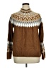 CeCe Chevron-herringbone Brown Pullover Sweater Size XL - photo 1