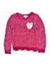Design History 100% Polyester Hearts Pink Pullover Sweater Size 4 - photo 1