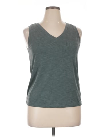 Green Envelope Sleeveless Top (view 1)
