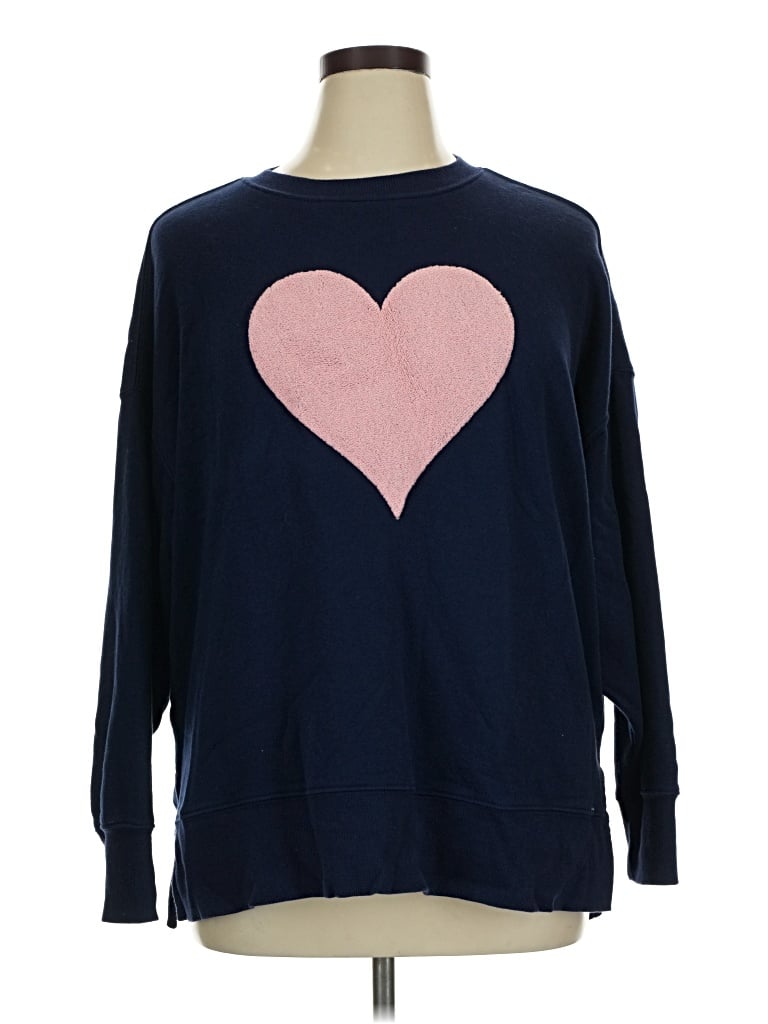 Pre-owned Crown & Ivy Sweatshirt In Blue