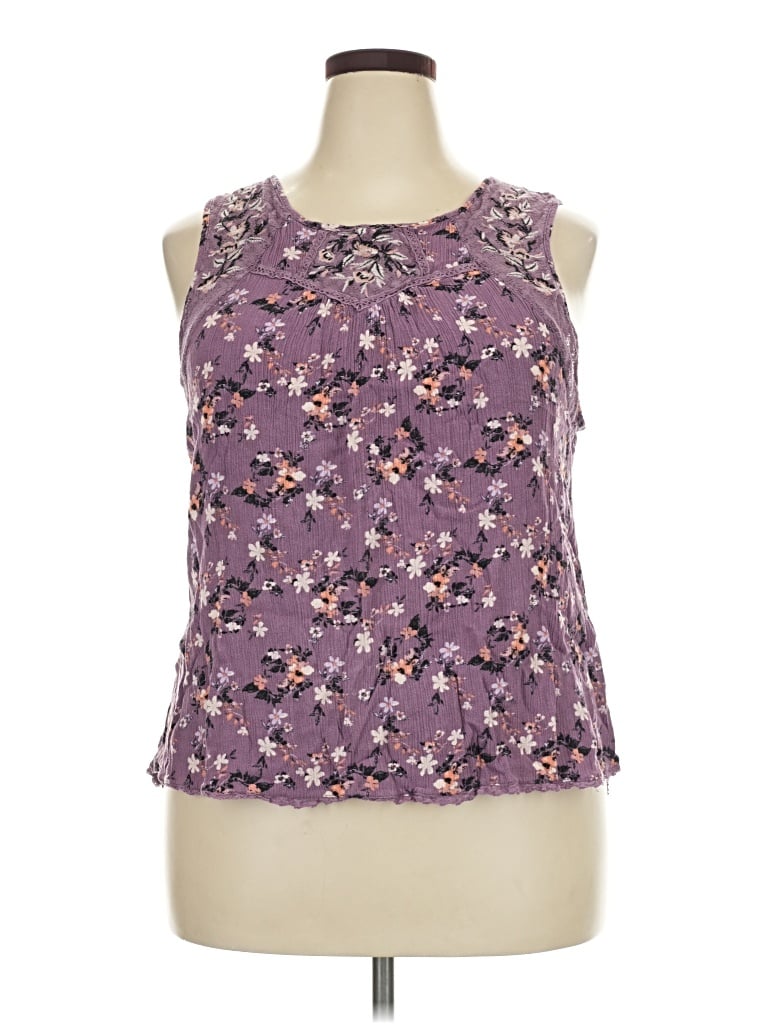 Pre-owned Mason & Belle Sleeveless Blouse In Purple