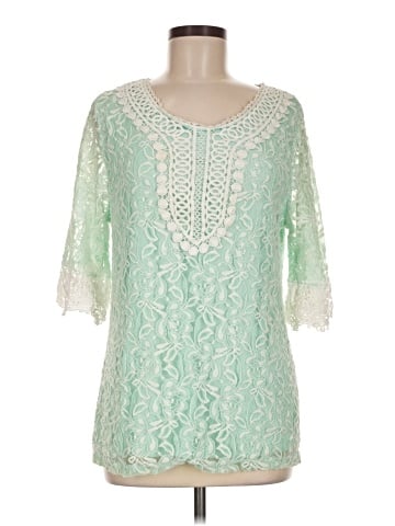 Lauren Michelle 3/4 Sleeve Blouse (view 1)