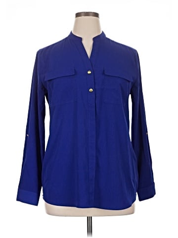 JM Collection Long Sleeve Blouse (view 1)