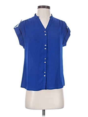Charlotte Russe Short Sleeve Blouse (view 1)