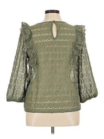 Garnet Hill 3/4 Sleeve Blouse (view 2)