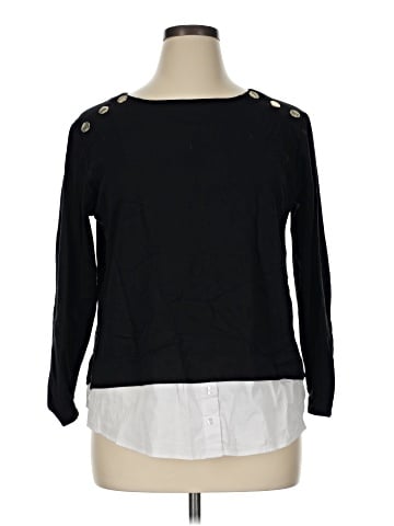 Jones New York Signature Long Sleeve Top (view 1)