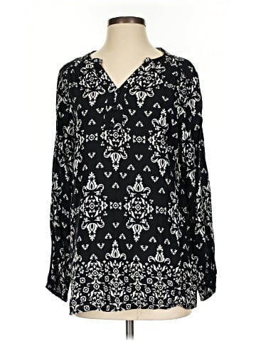 Great Northwest Indigo Long Sleeve Blouse (view 1)