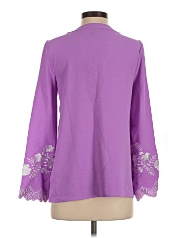 Nina Leonard Long Sleeve Blouse (view 2)