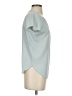 Ann Taylor 100% Polyester Teal Short Sleeve Blouse Size S (petite) - photo 4