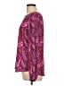 Ann Taylor 100% Polyester Paisley Purple Long Sleeve Blouse Size 12 - photo 5