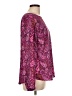 Ann Taylor 100% Polyester Paisley Purple Long Sleeve Blouse Size 12 - photo 4
