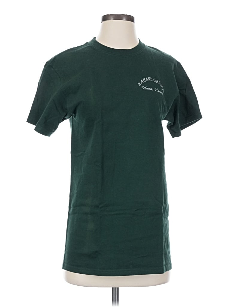 Pre-owned Hanes Short Sleeve T-shirt In Green