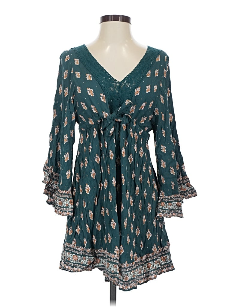 Pre-owned Angie Casual Dress In Teal