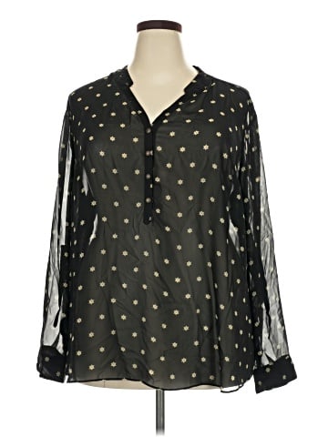 a.n.a. A New Approach Long Sleeve Blouse (view 1)