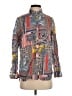 J. McLaughlin Print Blue Long Sleeve Button-Down Shirt Size XS - photo 1
