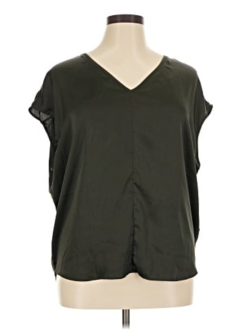 White House Black Market Short Sleeve Blouse (view 1)