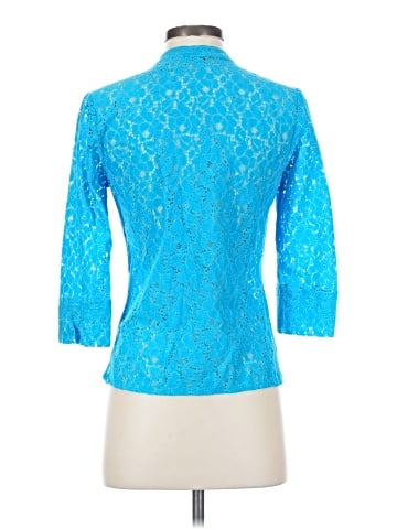 Valerie Stevens 3/4 Sleeve Button-Down Shirt (view 2)