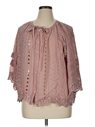 Johnny Was 3/4 Sleeve Blouse (view 1)