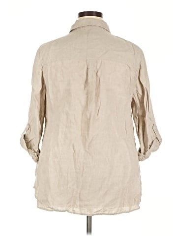 Charter Club 3/4 Sleeve Button-Down Shirt (view 2)