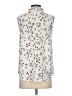 Ann Taylor 100% Polyester Ivory Sleeveless Blouse Size S - photo 2