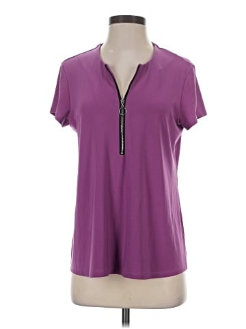 Joseph Ribkoff Short Sleeve Henley (view 1)