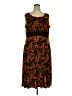 Perceptions Brown Casual Dress Size 2X - photo 1