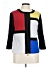 Joseph Ribkoff Color Block Black Jacket Size 10 - photo 1