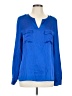 Outback Red 100% Polyester Blue Long Sleeve Blouse Size L - photo 1