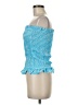 BCBGeneration 100% Polyester Blue Sleeveless Blouse Size M - photo 5