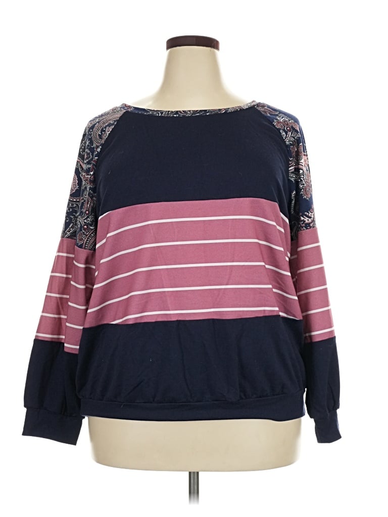 Pre-owned Bloomchic Pullover Sweater In Purple