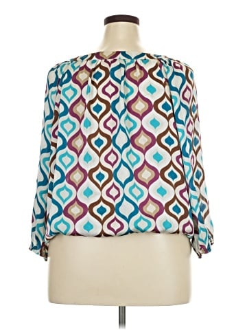 Roz & Ali 3/4 Sleeve Blouse (view 2)