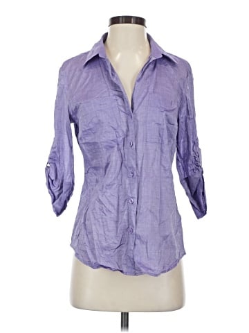 Ann Taylor Factory 3/4 Sleeve Button-Down Shirt (view 1)
