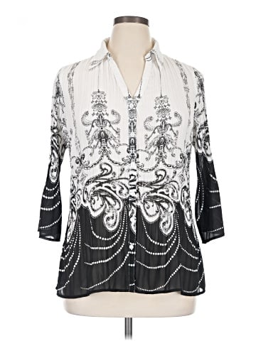 Lane Bryant Outlet 3/4 Sleeve Blouse (view 1)
