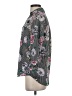 BCX 100% Polyester Floral Gray 3/4 Sleeve Blouse Size XS - photo 5