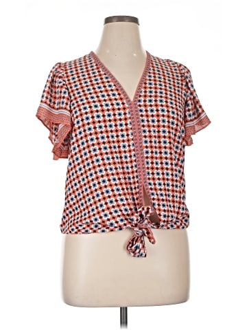 Max Studio Short Sleeve Blouse (view 1)