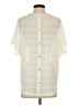 Soft Surroundings 100% Polyester Ivory Short Sleeve Blouse Size S - photo 2