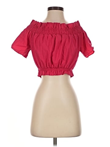 Zara Basic Short Sleeve Blouse (view 1)
